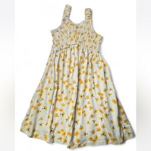Old Navy Yellow Flower Print Kids Dress